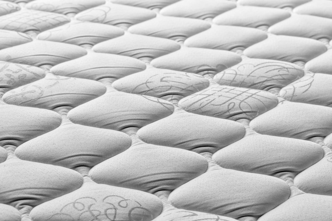 white mattress close up