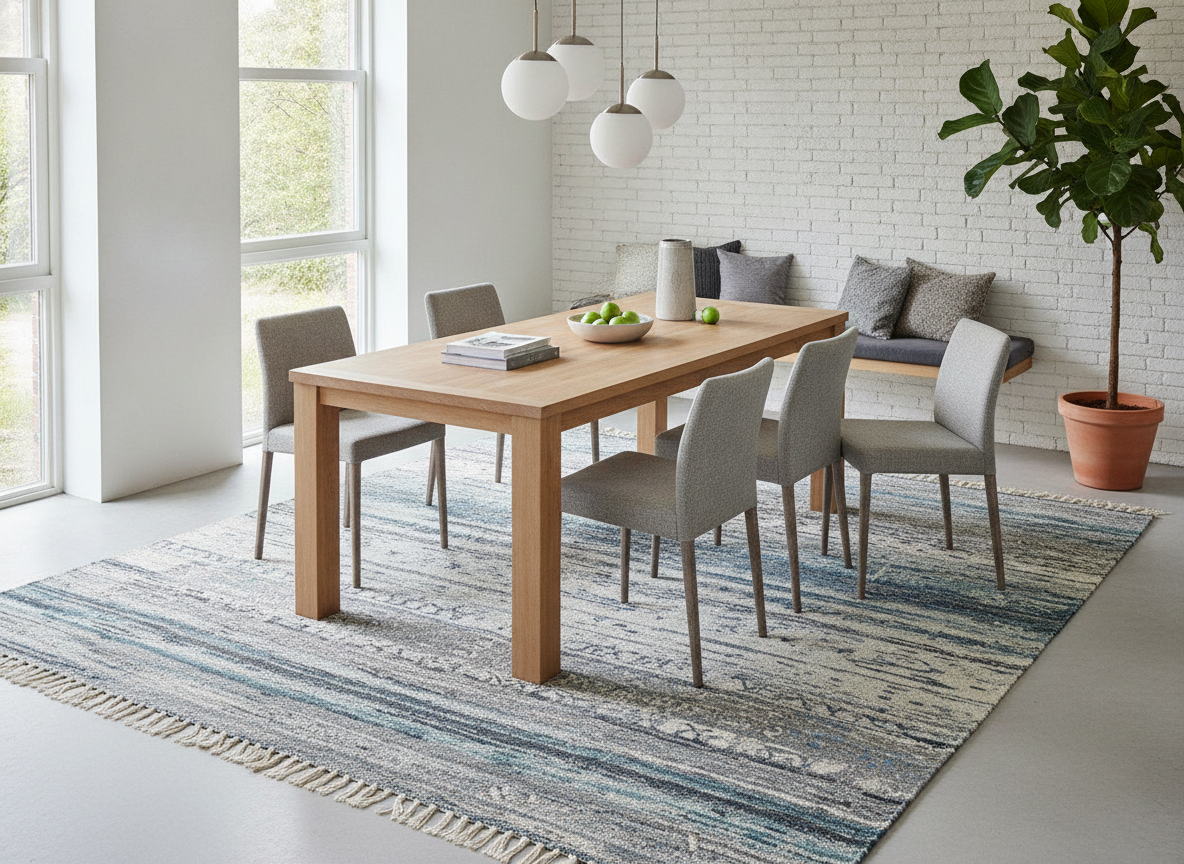Hoort er een vloerkleed onder je eettafel en welk formaat kies je