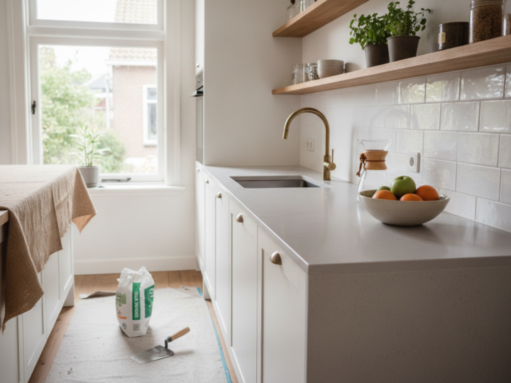 Zo vernieuw je een gedateerd aanrechtblad in je keuken