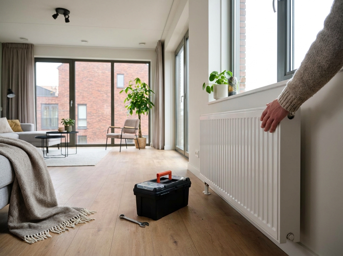 Radiator wordt niet warm: koud van boven, koud van onderen of tikkend