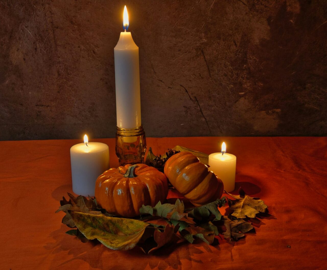Pompoenen aankleden voor de herfst met een vintage vondst